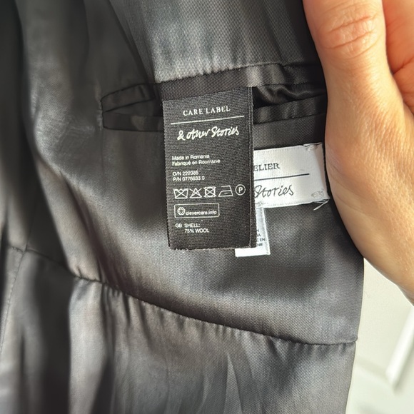 & Other Stories Double Breasted Wool Coat - Picture 6 of 9